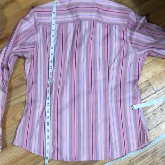 Thomas Pink Striped Button Down Shirt Tailored - Picture 7 of 7